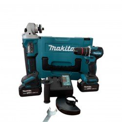 Makita Σετ κρουστικό δραπανοκατσάβιδο & τροχός 125mm 36V