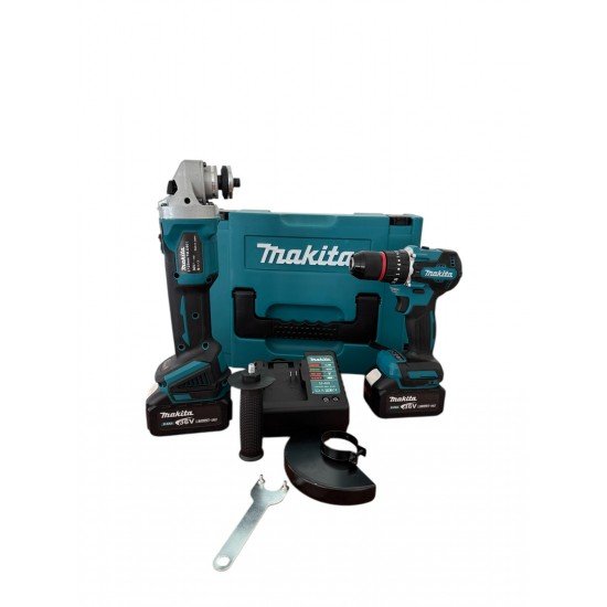 Makita Σετ κρουστικό δραπανοκατσάβιδο & τροχός 125mm 36V Makita Σετ κρουστικό δραπανοκατσάβιδο & τροχός 125mm 36V