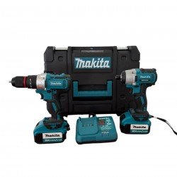 Makita DLX2414JX4 – Σετ κρουστικό δραπανοκατσάβιδο DHP487 , το παλμικό κατσαβίδι DTD157 