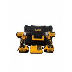 Dewalt 36V XR Brushless Σετ Κρουστικό Δραπανοκατσάβιδο & Παλμικό Κατσαβίδι 36V με 2 Μπαταρίες 8Ah και Θήκη