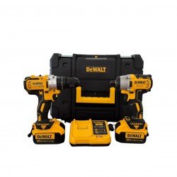 Dewalt 36V XR Brushless Σετ Κρουστικό Δραπανοκατσάβιδο & Παλμικό Κατσαβίδι 36V με 2 Μπαταρίες 8Ah και Θήκη